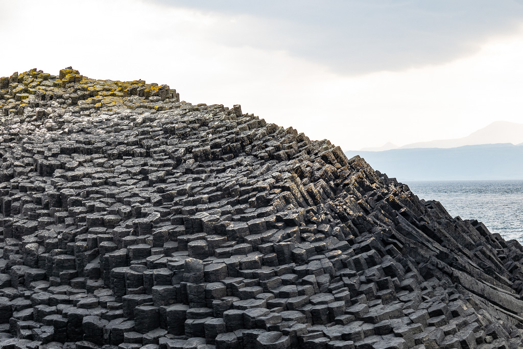 Basalt Columns on Staffa Isle.