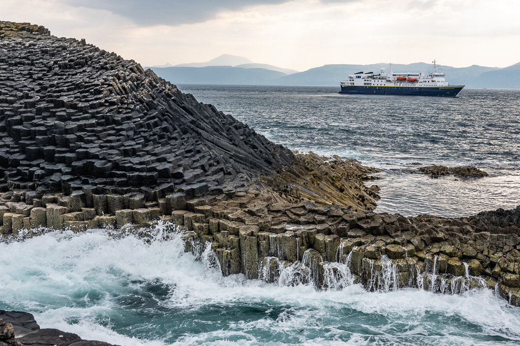 Our ship from Staffa Isle.