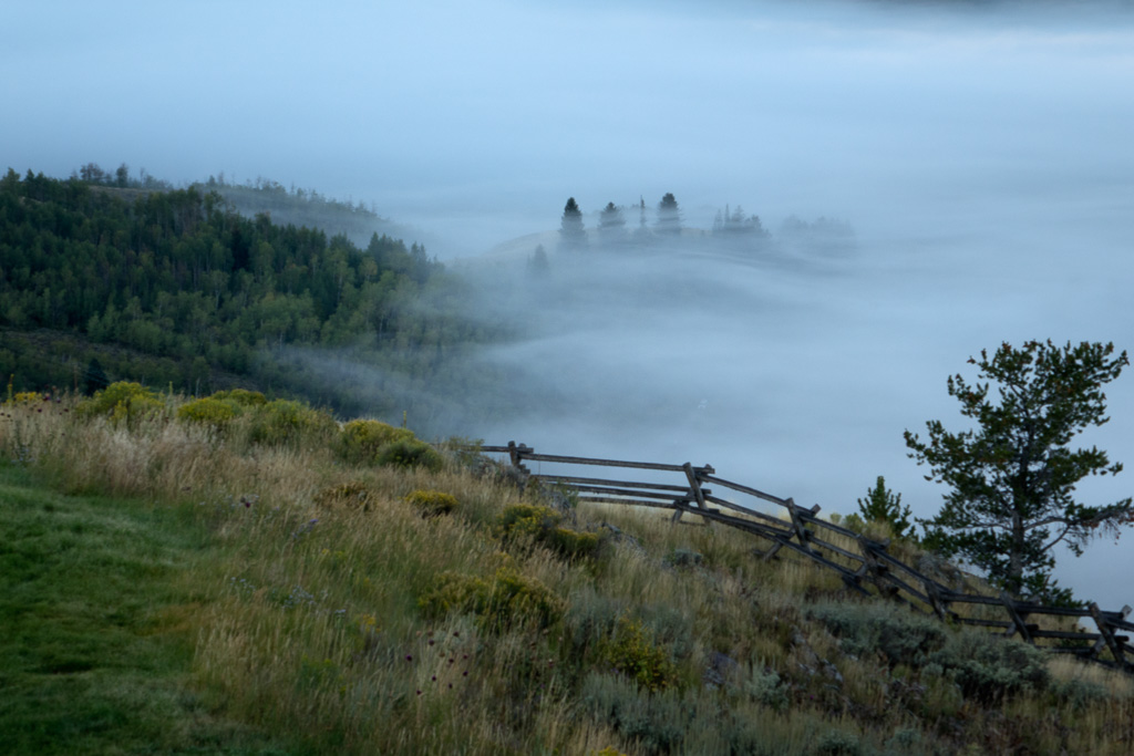 Morning Fog at Jackson Hole